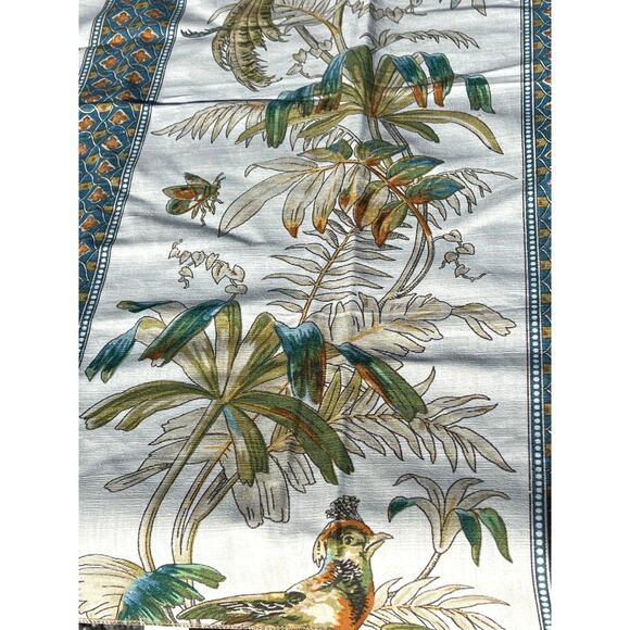 Vintage Designer Fabric Sample Brunschwig & Fils Defoe Stripe Linen Cotton 2003 - Picture 7 of 9